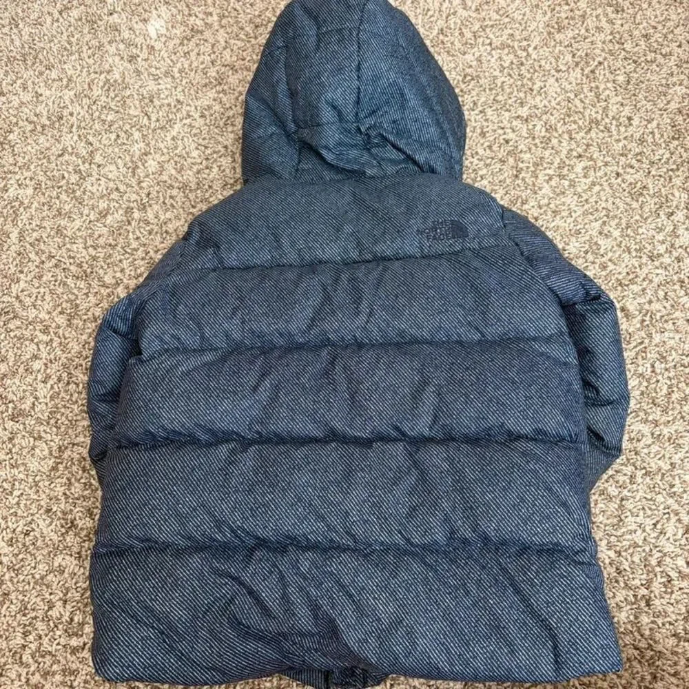 The North Face blue denim